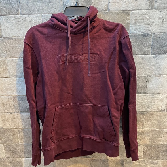 ❤️ AMERICAN EAGLE MEN’S MAROON HOODIE SWEATSHIRT SIZE SMALL - Picture 6 of 6